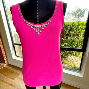 TOO SHE SHE RHINESTONE TANK TOP SIZE LARGE PURCHASED AT NORDSTROM LAS VEGAS